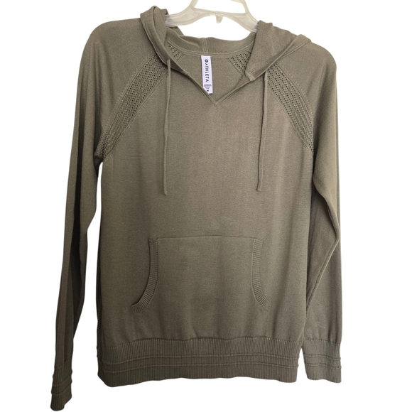 Athleta Sweaters - Athleta Women's Olive Hooded Sweater